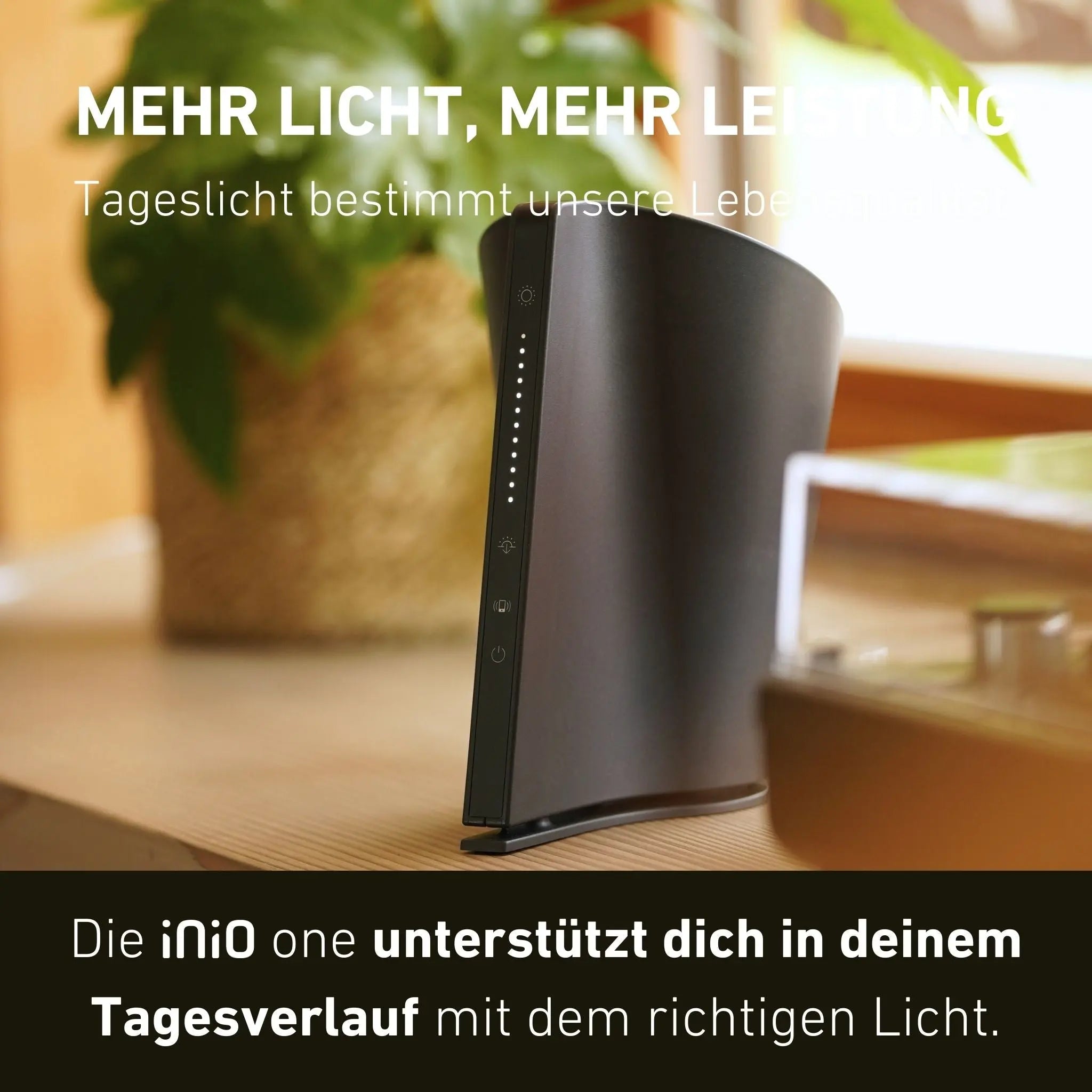 Tageslichtlampe Graphit - inio