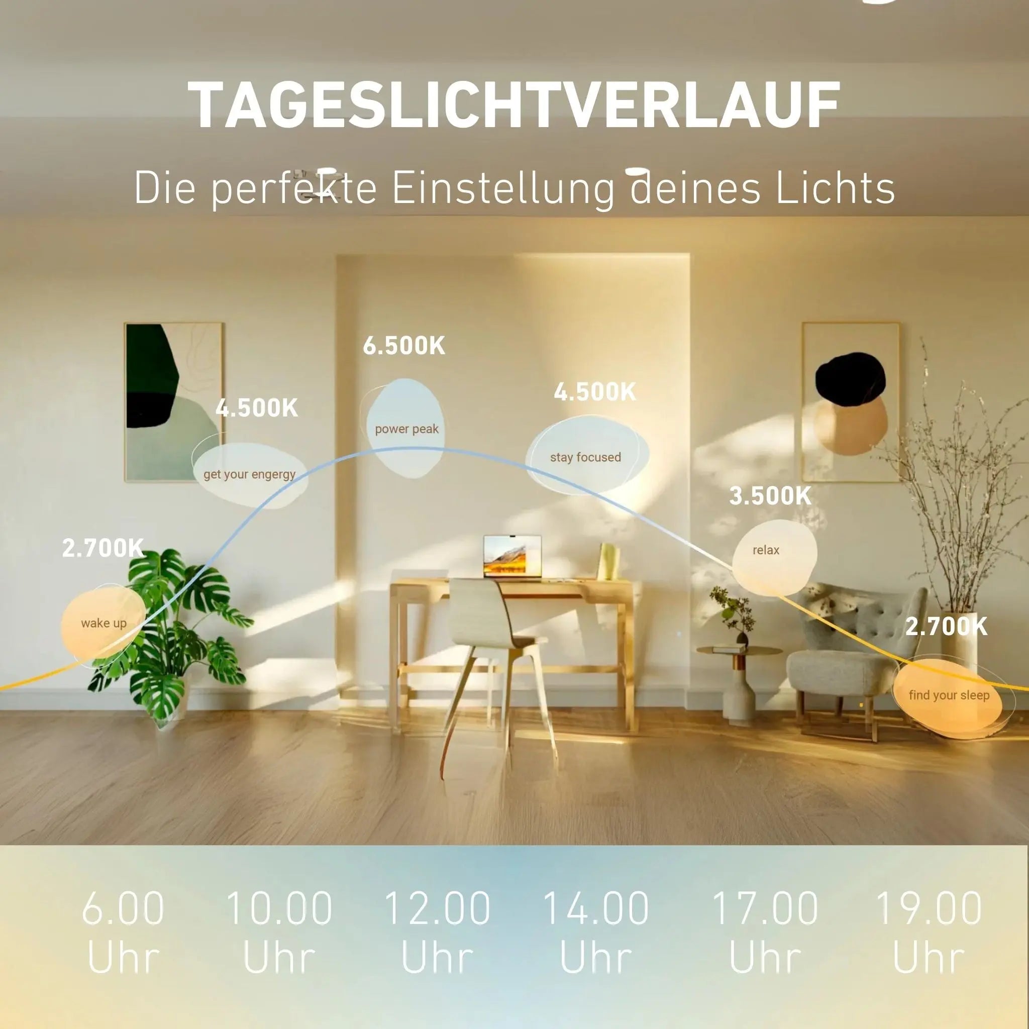 Tageslichtlampe Graphit - inio