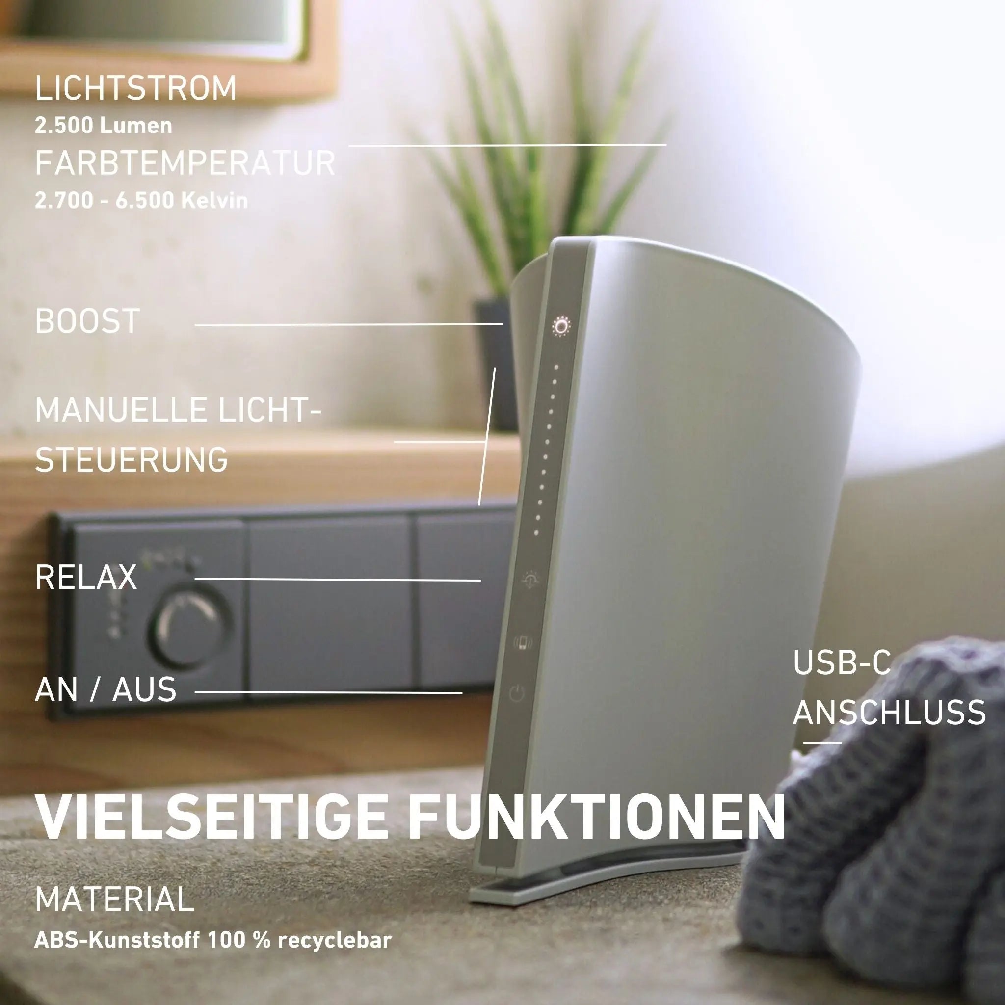 Tageslichtlampe Moondust - inio