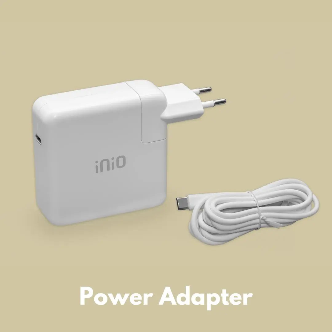 inio Power-Adapter mit USB-C-zu-USB-C-Kabel - inio
